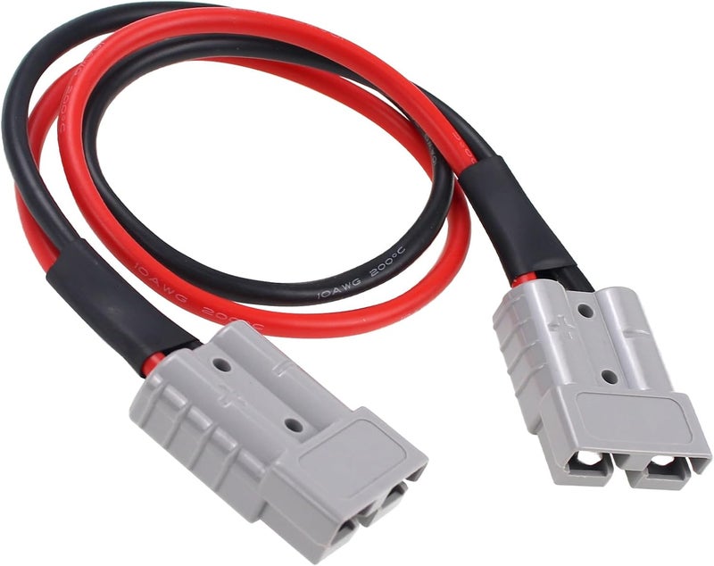 Bumbesti Bumbesi 50A 2FT Battery Quick Connect Disconnect Plug Jumper 10AWG Cables Connectors for Anderson Connector Plug One-to-One Customization Power Forklift Connector - Image 1